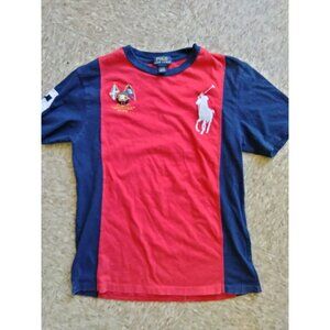 Polo  T Shirt‎ Boys Large Ralph Lauren WaterSpirt Yacht Club Big Pony  Red